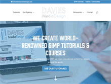 Tablet Screenshot of daviesmediadesign.com